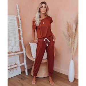 Backseat Pocketed Knit Jumpsuit